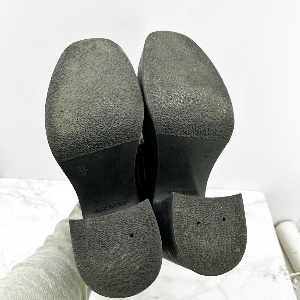 ASOS Design Signature Platform Heeled Loafer Black Croc‎ Size 8 - Picture 7 of 8